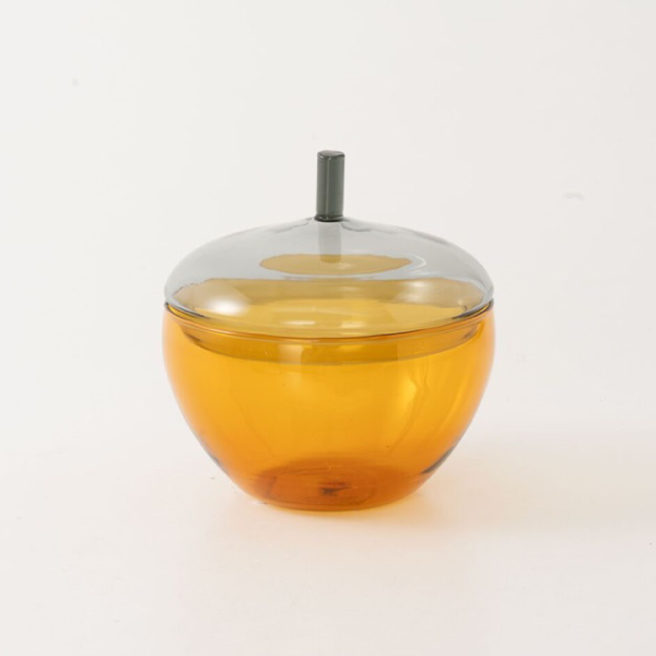 【Bloomingville】 蓋つきガラス小物入れ Danni