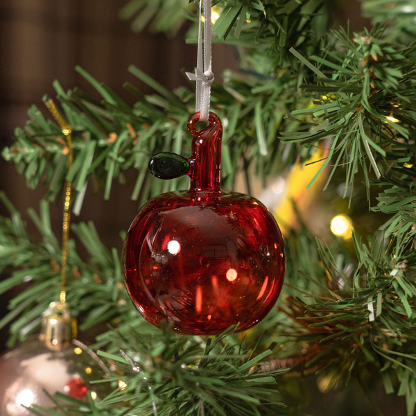 【shesay】ガラスのオーナメント りんご