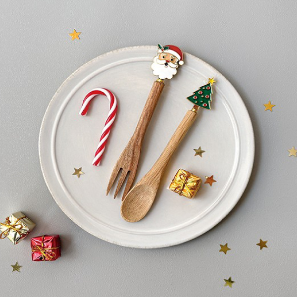 クリスマスウッドカトラリー