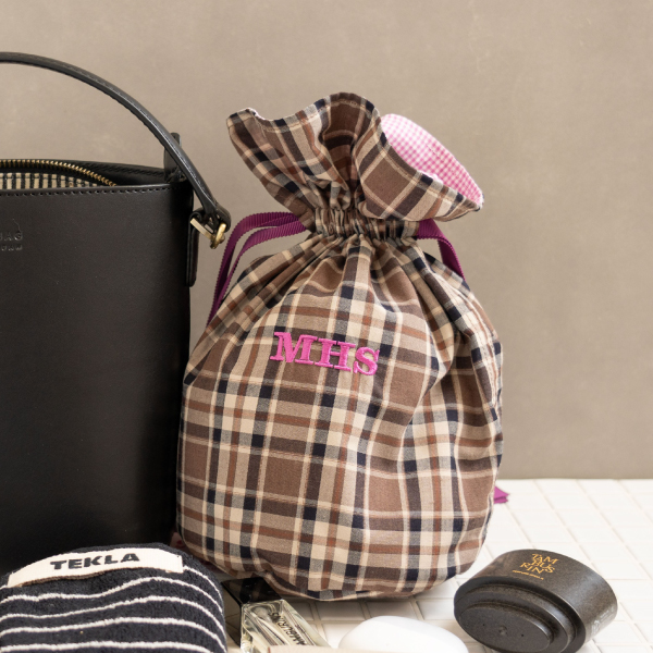 【Mima Hi Seven】播州織 わたがし巾着