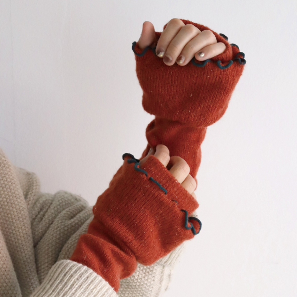 チューリップフリル ハンドウォーマー