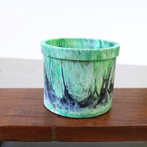【BOPE】フラワーポット 底穴なし リサイクルハンドメイドプラスチック 