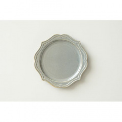 Vanves 美濃焼 中丸皿 Φ17.7cm(グレー/78012727)