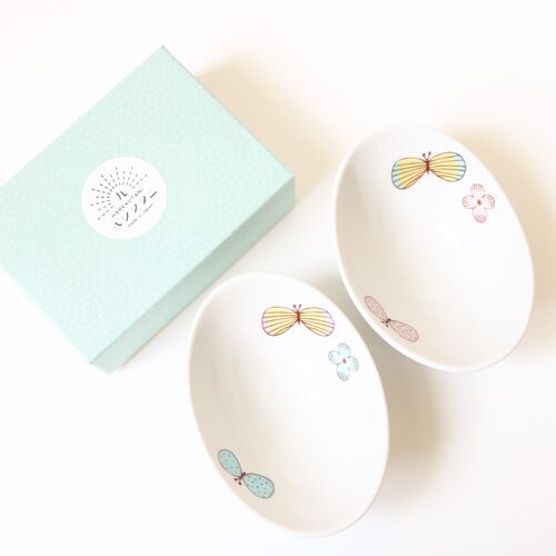 【ハレクタニ】 小鉢 チョウ小付け 九谷焼