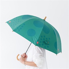 【392 plus m】長傘 晴雨兼用 PU 55cm マル Q270(10 GREEN)