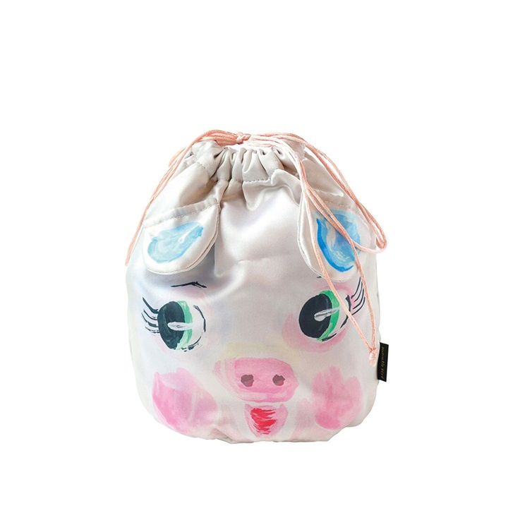 【Nathalie Lete】Drawstring bag 2(Pig)