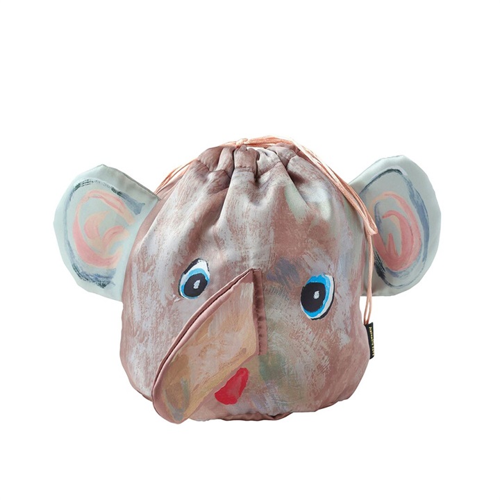 【Nathalie Lete】Drawstring bag 2(Elephant)