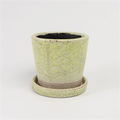 【DULTON】COLOR GLAZED POT LIME GREEN