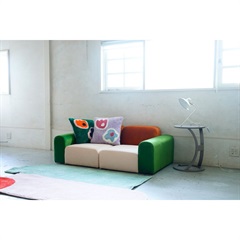 【MOYO】Color Block 3PSofa(グリーン)