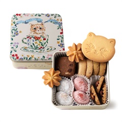 【DADACA】こねこのこねこねクッキー缶mini Happy Days