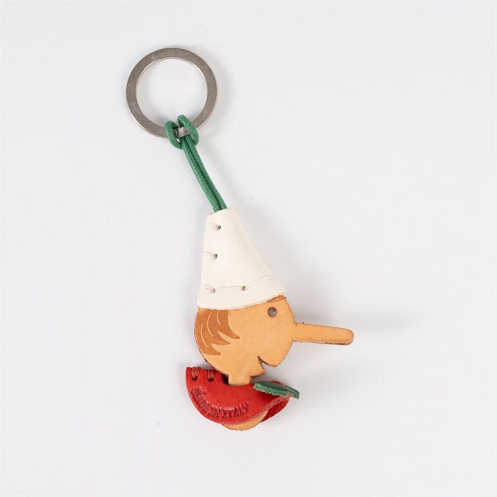 【La Cuoieria】ジェニュインレザーキーホルダー PINOCCHIO