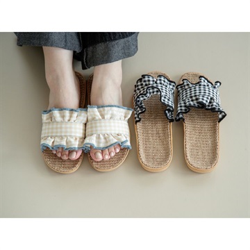 Check Frill スリッパM