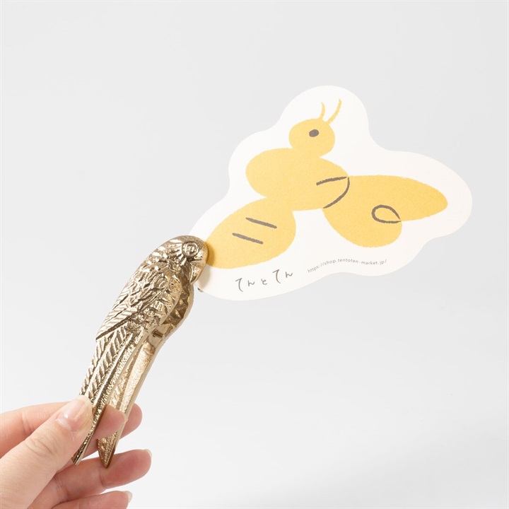 【artipur COTTAGE】アルミクリップ オウム