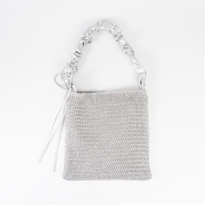 【MID GIRL APPLIY】メタリックヤーンワンショルダーバッグ