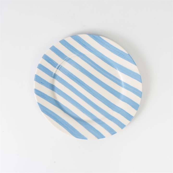 【賀来瞳】rim plate リム皿 練り込み 約W19×D20cm