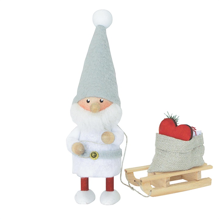 【ノルディカニッセ】ハートを届けるサンタのオブジェ