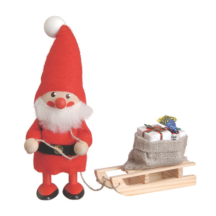 【ノルディカニッセ】そりを引いたサンタのオブジェ