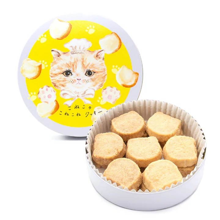【DADACA】こねこのこねこねクッキー 塩バター 丸缶