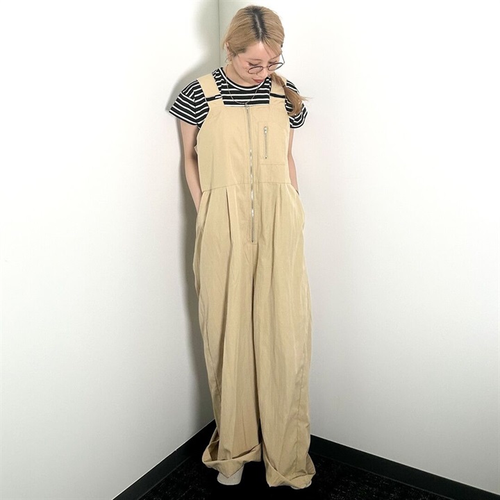 【le colis】ワイドサロペットパンツ