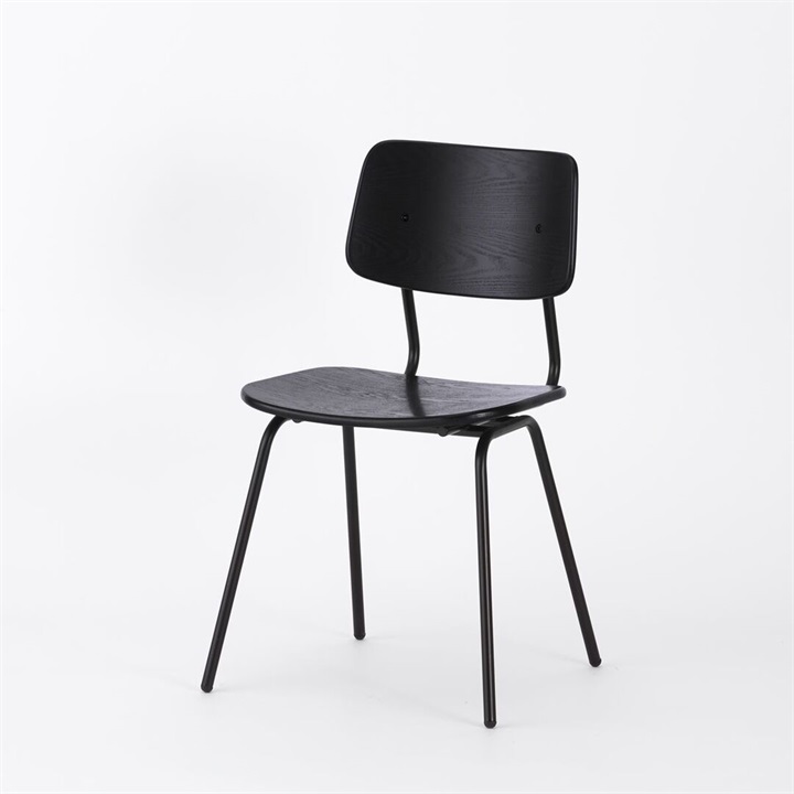【ENEN】KUUM Chair shikaku - Black Steel Frame/Color Back