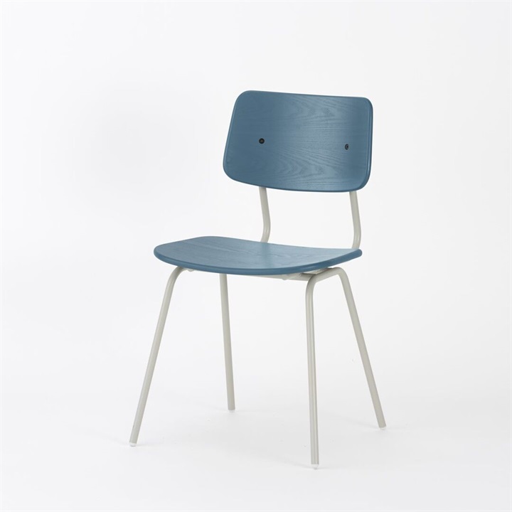 【ENEN】KUUM Chair shikaku - Gray White Steel Frame/Color Back