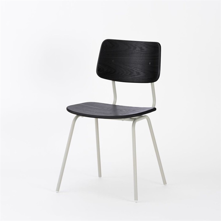 【ENEN】KUUM Chair shikaku - Gray White Steel Frame/Color Back