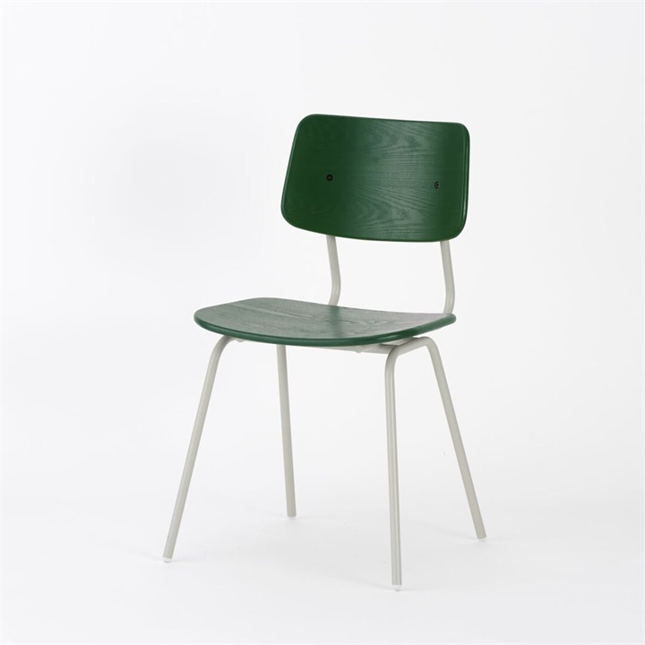 【ENEN】KUUM Chair shikaku - Gray White Steel Frame/Color Back