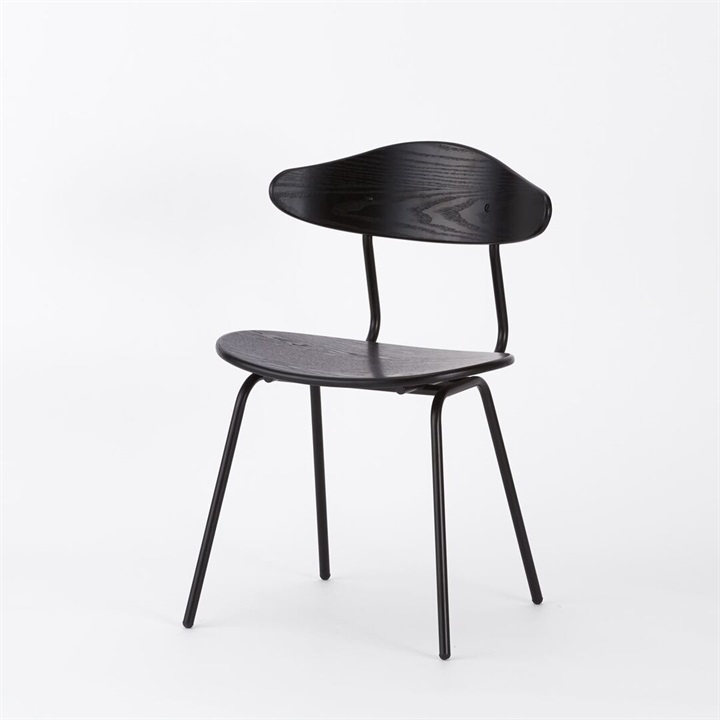 【ENEN】KUUM Chair kinoco - Black Steel Frame/Color Back