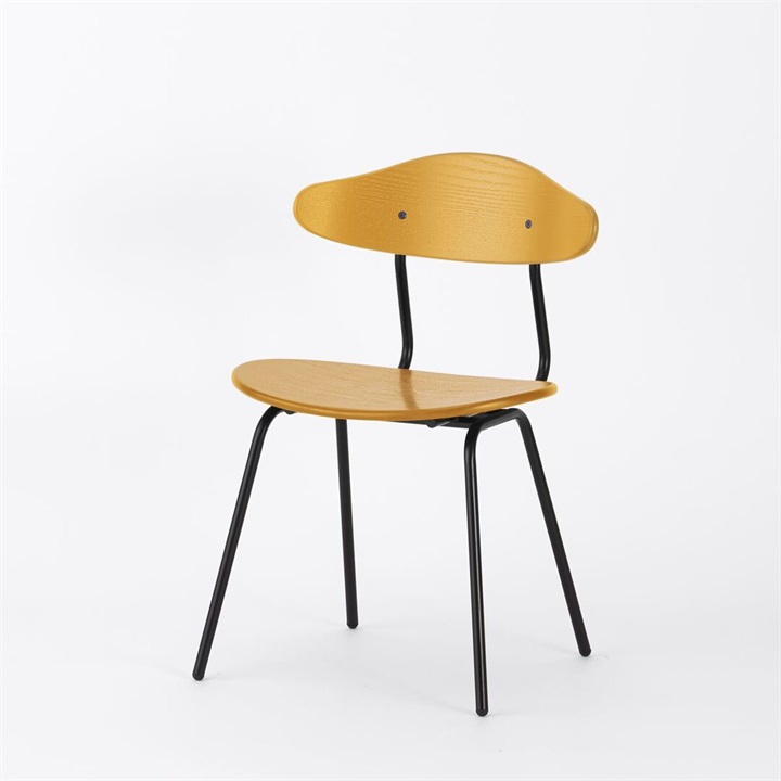 【ENEN】KUUM Chair kinoco - Black Steel Frame/Color Back