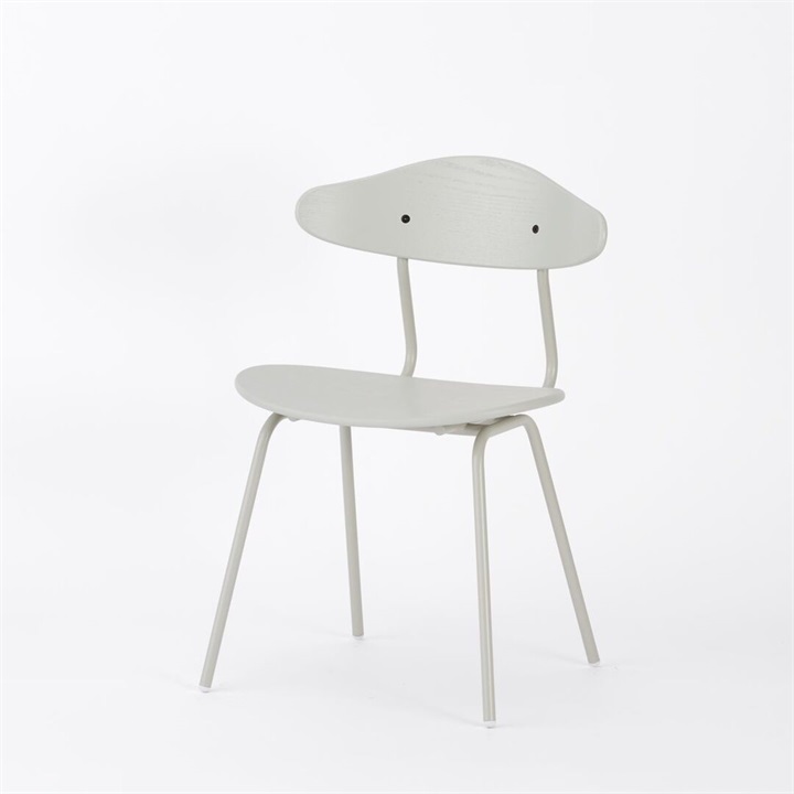 【ENEN】KUUM Chair kinoco - Gray White Steel Frame/Color Back