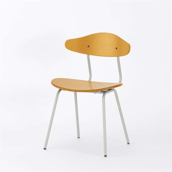 【ENEN】KUUM Chair kinoco - Gray White Steel Frame/Color Back