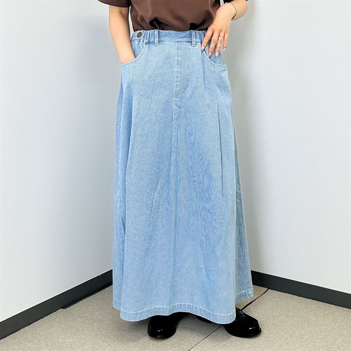 【：YURK Geniet van】6.5ozヒッコリータックスカート