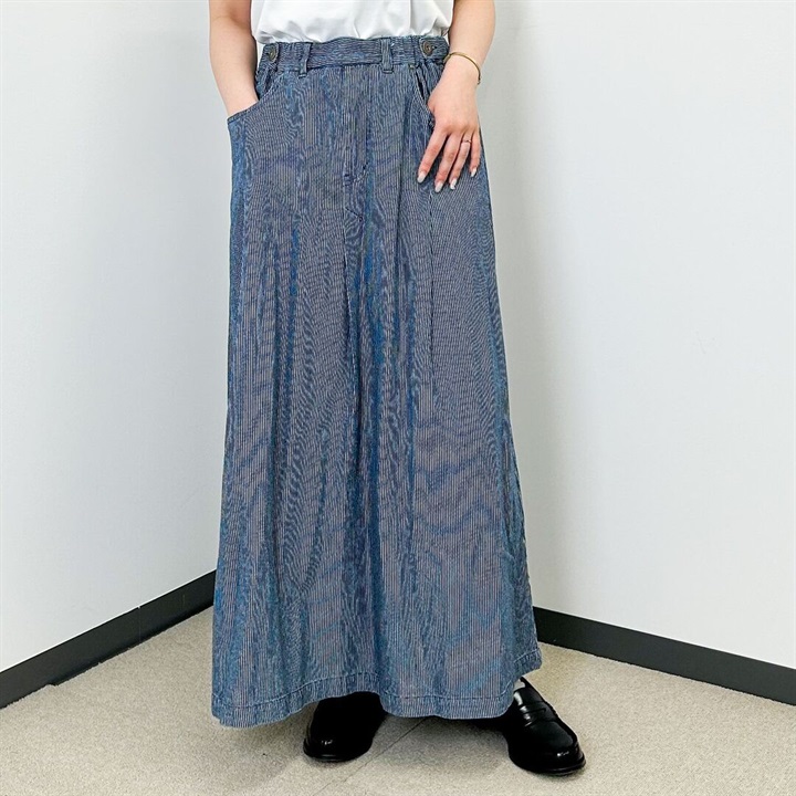【：YURK Geniet van】6.5ozヒッコリータックスカート