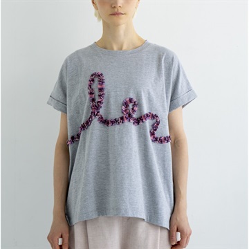 【ista-ire】チェックフリル半袖Tシャツ