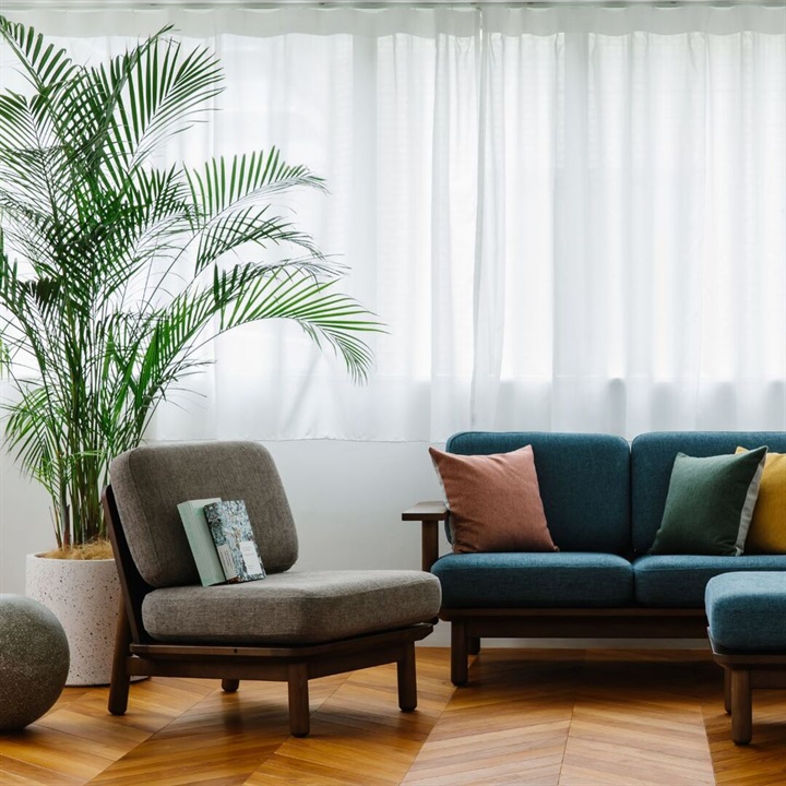 【ENEN】KUUM Sofa 1 seater - Wooden Frame/Brown - 座面硬さ：やや硬め