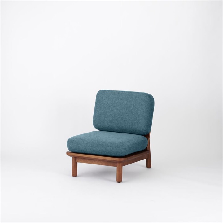 【ENEN】KUUM Sofa 1 seater - Wooden Frame/Brown - 座面硬さ：やや柔らかめ