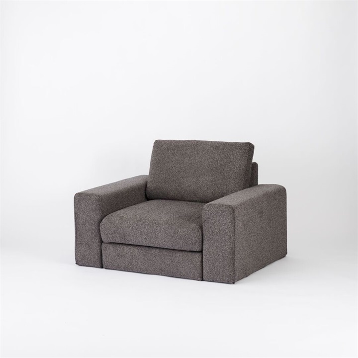 【ENEN】KUUM Sofa 1 seater Double arm - Full Cover - 座面硬さ：やや硬め