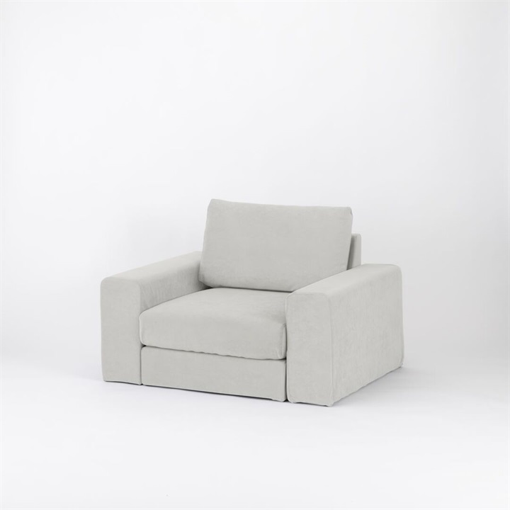 【ENEN】KUUM Sofa 1 seater Double arm - Full Cover - 座面硬さ：やや柔らかめ