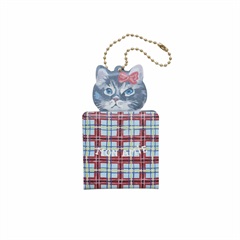 【Nathalie Lete】Key Chain mirror Cat 51123(Gray cat)
