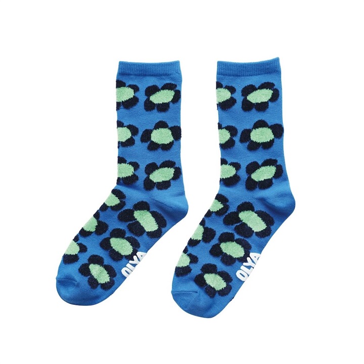 【OLYA】Fluffy Socks Flower 710021