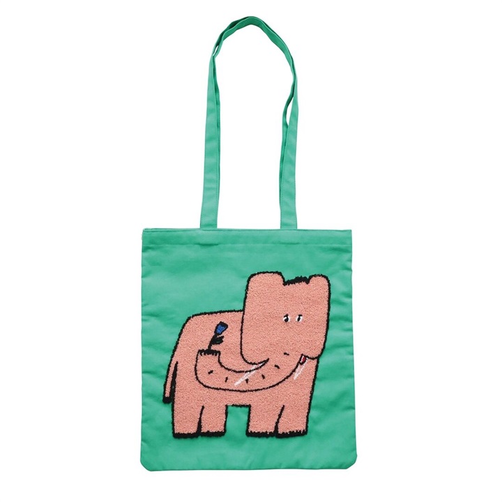 【OLYA】Fluffy Rectangle tote bag 71000