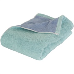 Reversible color バスタオル(ミント／ブルー)