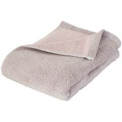 Reversible color バスタオル(グレージュ／ピンク)