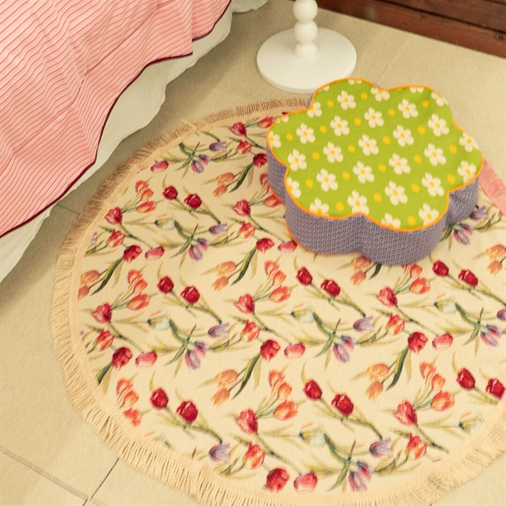 【Casselini HOME】ジャガードラグ