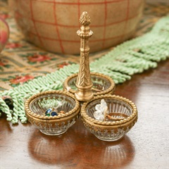 【artipur COTTAGE】3連ガラスプレート