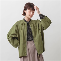 【M.M.O】ロールアップ袖ジップブルゾン