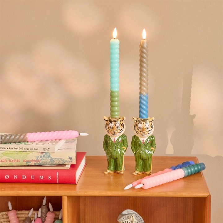 【rice】Nathalie Lete Ceramic Candleholder Tiger