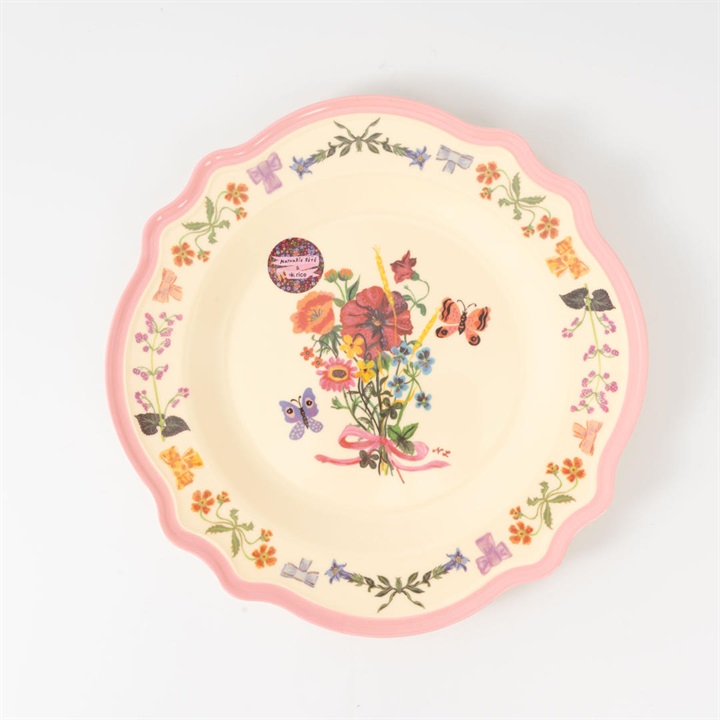 【rice】Nathalie Lete Melamine Vintage Dinner Plate 28cm