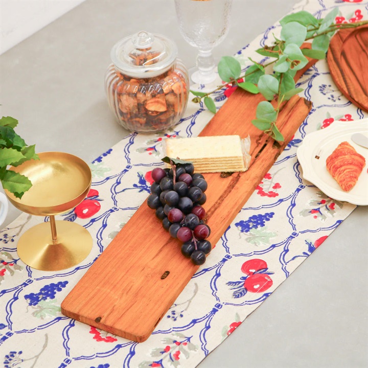 ミックスノワ テーブルランナー 麻混