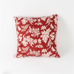 ノーブル クッションカバー 麻混(レッド)